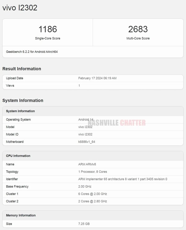 iQOO Z9现身Geekbench