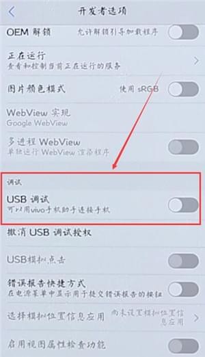 vivo手机找到usb调试的具体方法介绍